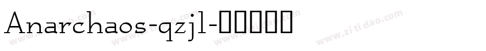 Anarchaos-qzjl字体转换