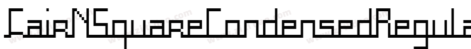 FairNSquareCondensedRegularItalic-r037字体转换