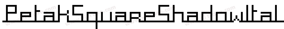 PetakSquareShadowItalic-qDW6字体转换