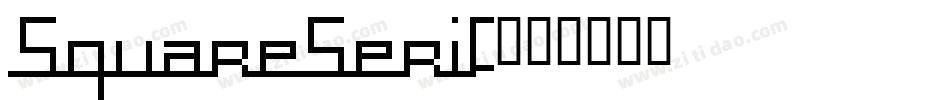 SquareSerif字体转换