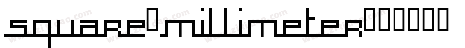 square-millimeter字体转换