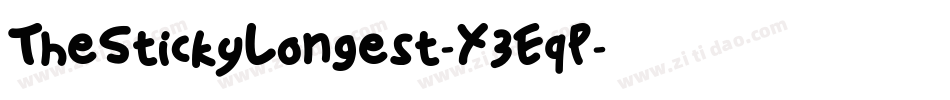 TheStickyLongest-X3EqP字体转换