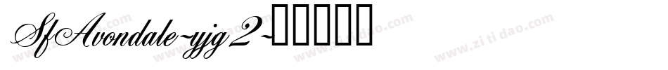 SfAvondale-yjg2字体转换