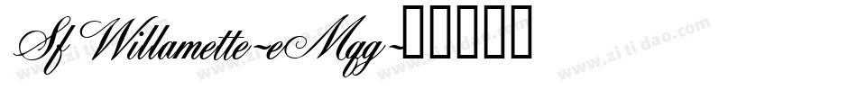 SfWillamette-eMqg字体转换