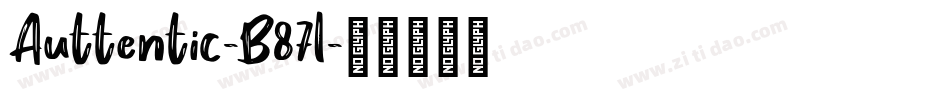 Auttentic-B87l字体转换