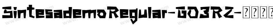 SintesademoRegular-GO3RZ字体转换