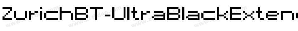 ZurichBT-UltraBlackExtended字体转换
