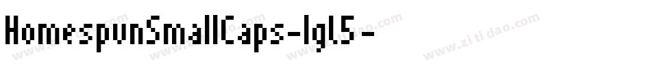 HomespunSmallCaps-lgL5字体转换
