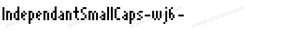 IndependantSmallCaps-wj6字体转换