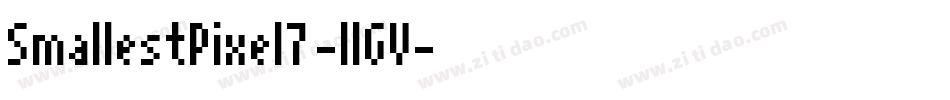 SmallestPixel7-llGV字体转换
