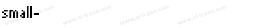 small字体转换
