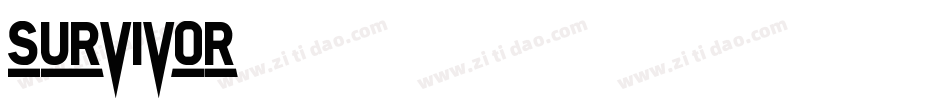 SURVIVOR字体转换
