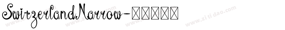 SwitzerlandNarrow字体转换