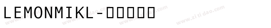 LEMONMIKL字体转换