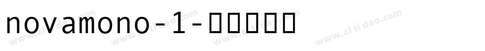 novamono-1字体转换