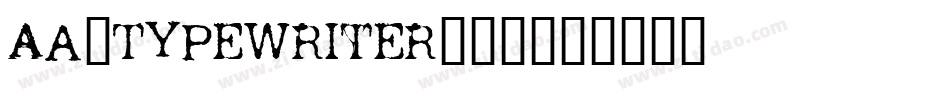 Aa-Typewriter转换器字体转换