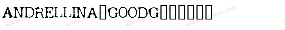 Andrellina-GOODG字体转换