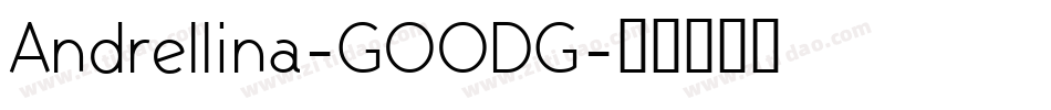 Andrellina-GOODG字体转换