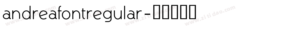 andreafontregular字体转换