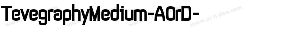 TevegraphyMedium-A0rD字体转换