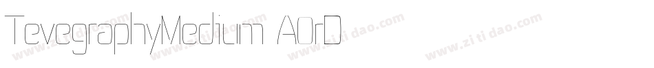 TevegraphyMedium-A0rD字体转换