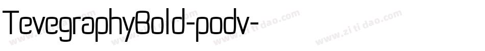 TevegraphyBold-podv字体转换