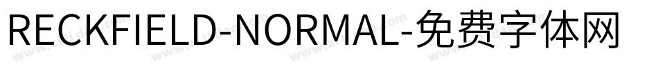 RECKFIELD-NORMAL字体转换