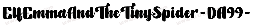 ElfEmmaAndTheTinySpider-DA99字体转换