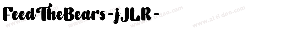 FeedTheBears-jJLR字体转换