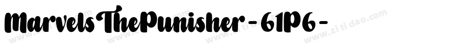 MarvelsThePunisher-61P6字体转换