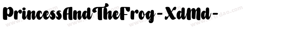 PrincessAndTheFrog-XdMd字体转换