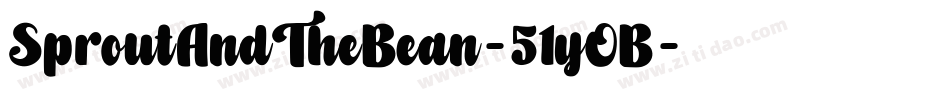 SproutAndTheBean-51yOB字体转换