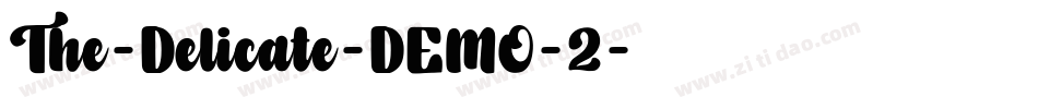 The-Delicate-DEMO-2字体转换