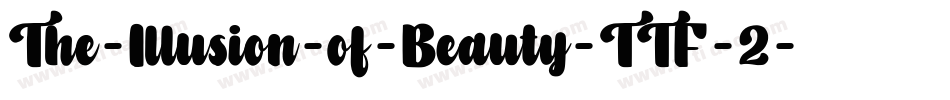 The-Illusion-of-Beauty-TTF-2字体转换
