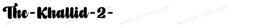 The-Khallid-2字体转换