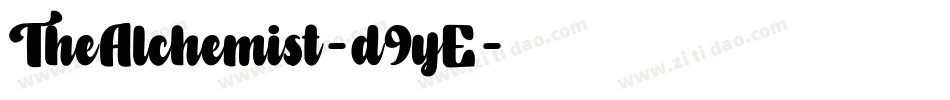 TheAlchemist-d9yE字体转换