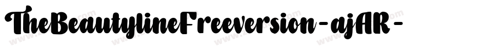 TheBeautylineFreeversion-ajAR字体转换