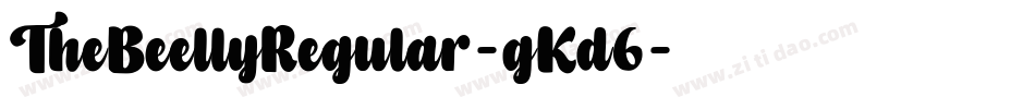 TheBeellyRegular-gKd6字体转换