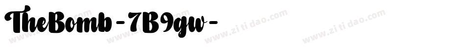 TheBomb-7B9gw字体转换