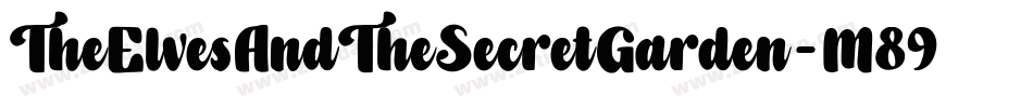 TheElvesAndTheSecretGarden-M89J字体转换 TheElvesAndTheSecretGarden-M89J字体转换