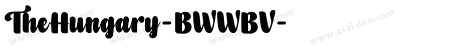 TheHungary-BWWBV字体转换