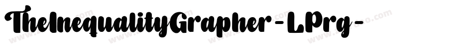 TheInequalityGrapher-LPrg字体转换