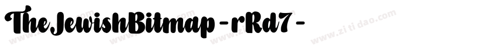 TheJewishBitmap-rRd7字体转换