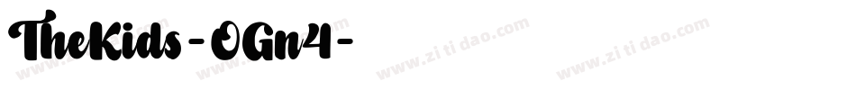 TheKids-OGn4字体转换 TheKids-OGn4字体转换