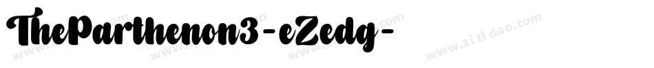 TheParthenon3-eZedg字体转换
