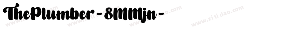 ThePlumber-8MMjn字体转换