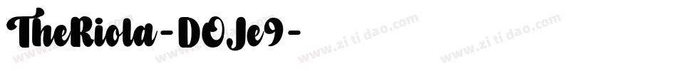 TheRiola-DOJe9字体转换