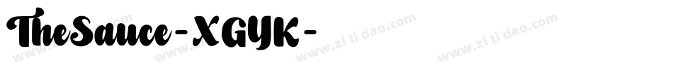 TheSauce-XGYK字体转换 TheSauce-XGYK字体转换