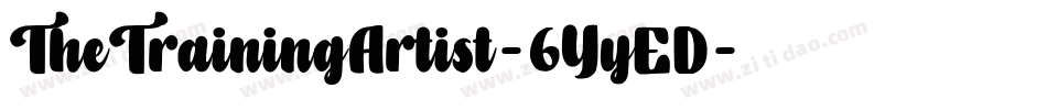 TheTrainingArtist-6YyED字体转换