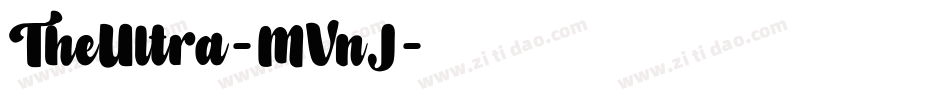 TheUltra-MVnJ字体转换